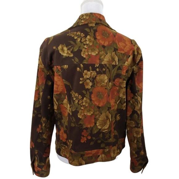 Jones New York Country Essentials Button Up Floral Jacket Women Size 16 Unlined. - Picture 11 of 15